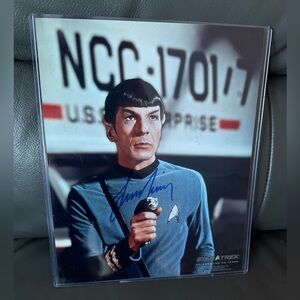 Star Trek Signed Photo Leonard nimoy
